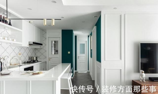 二居室|67平现代二居室,白色来定位整个空间在精致中尽显优雅