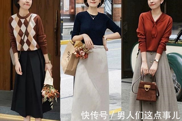 针织衫 秋冬季，要将简单基础款穿高级，时尚博主的穿搭套路很值得借鉴！