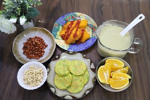 今天的早餐，有荤有素，搭配丰盛，早上20分钟就能做好