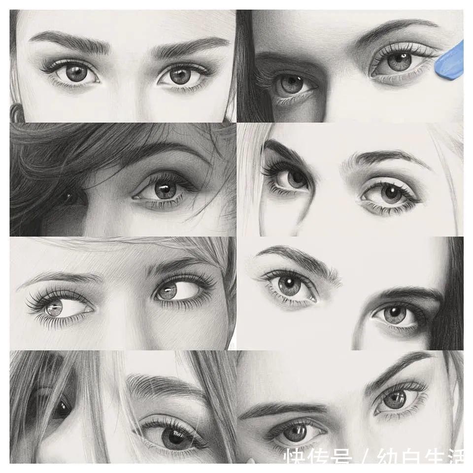 手绘$总被怼素描画得像头盔,瞧她用自动铅笔画,笔笔都是功力,厉害了!