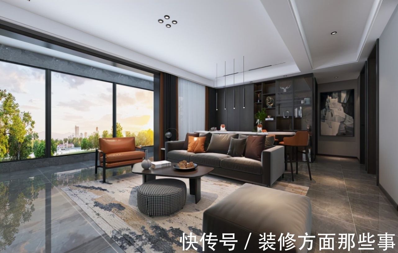 重金属|119平现代风三居室,既有现代的唯美也有重金属色彩的时尚美