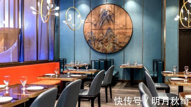 园林|把奢华融入新中式风格的餐厅装修设计