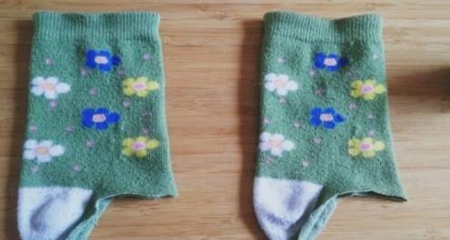 旧袜子不要扔,这样做剪一刀,太实用,每家每户都需要!