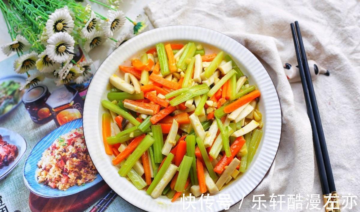 鲜美|3种素菜搭配在一起炒，鲜美又营养，味道清新爽口，给肉都不换