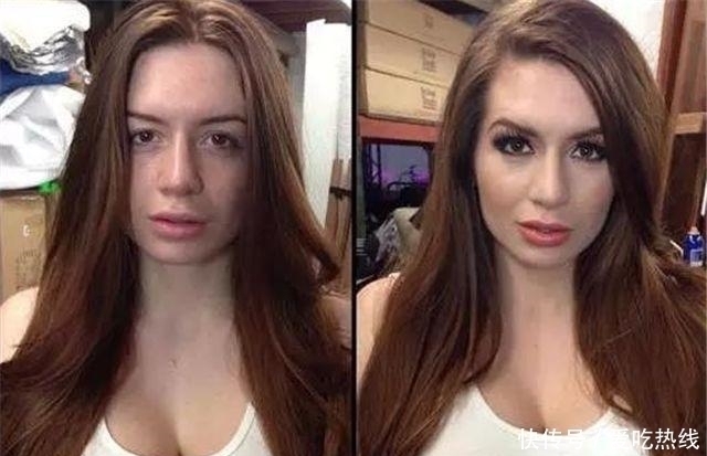 痘痘|女人化妆到底有多重要看完5张化妆前后对比图,醒悟了