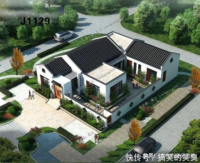 砖混|5款带院子的农村别墅,30年后,我想住在这样的房子里养老