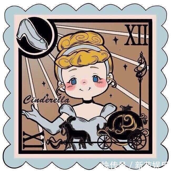 迪士尼公主|画师绘制迪士尼公主小头像,贝儿最喜欢玫瑰花,爱丽儿怎么哭了