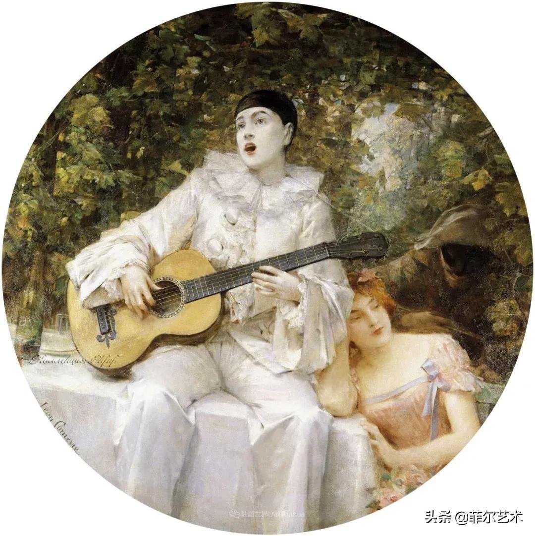 肖像@法国学院派著名画家科默尔,笔下的美丽女性犹如天使下凡