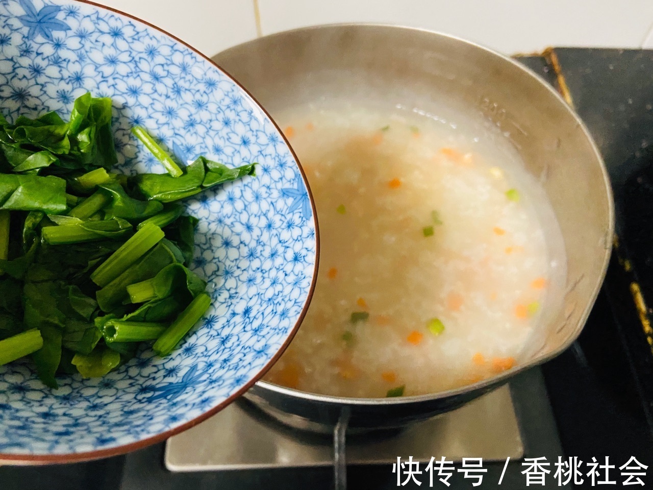 大虾|蔬菜虾仁粥，美味健康，简单好做