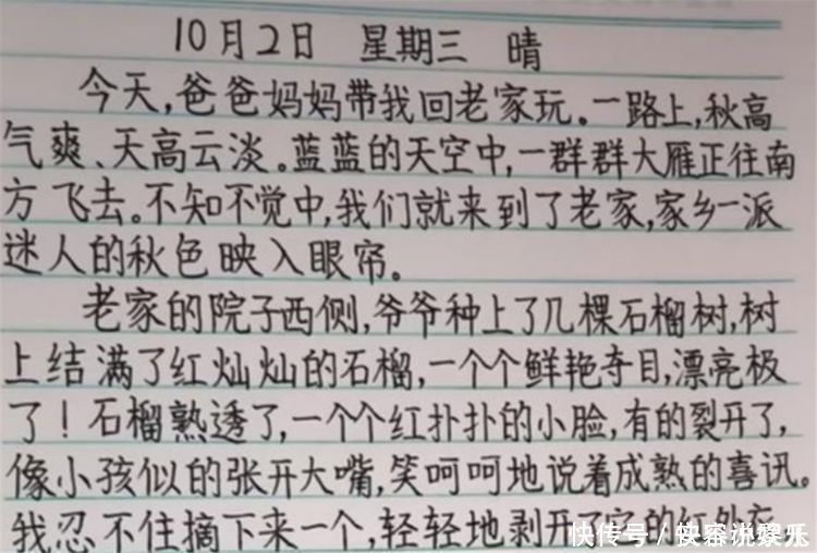 打动|家长晒孩子日常作业，靠“印刷体”打动老师，网友不忍心扣分了