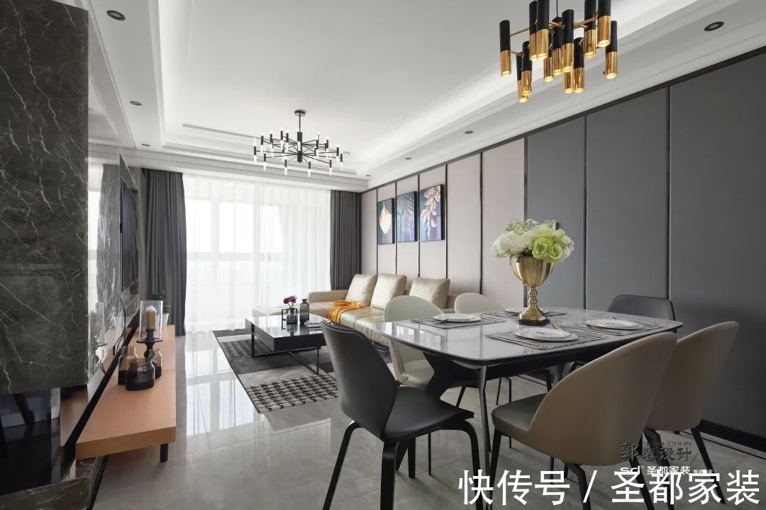 床头灯|三室两厅家装空间的极致利用，能塞下衣帽间，还可打卡小酒吧