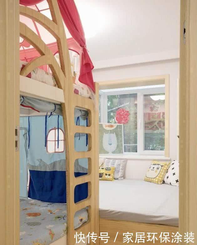 次卧|60平小两居，客厅抬高设计，次卧可住全家人，收纳满分时尚大气！