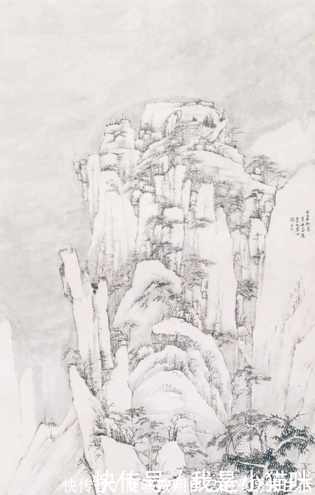 倪瓒|四画僧之弘仁，取法倪瓒却无含混柔曲糊涂之笔，清寂孤冷不染红尘