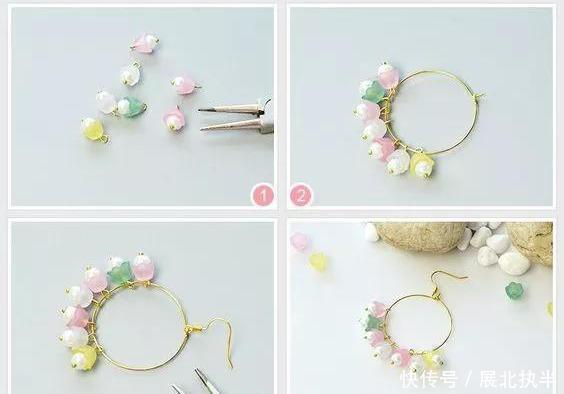 铁丝|嫌弃耳环难看,在家拿些珠子,串一串,每天都戴不同风格!附教程
