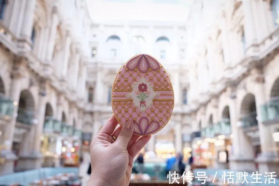 饼干|美到舍不得吃！甜品师手作花砖饼干，救救老夫的少女心！