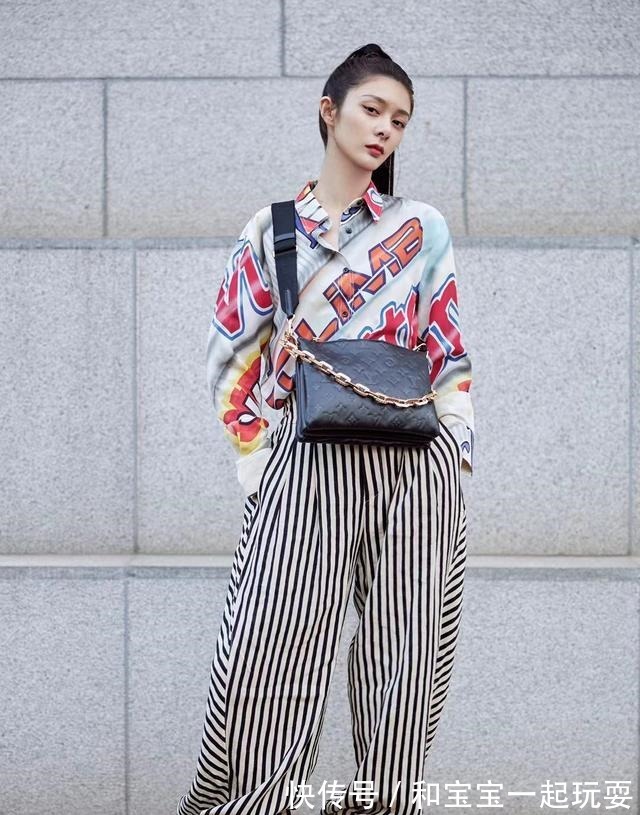路易威 女生穿搭可以学傅菁look，可盐可甜！