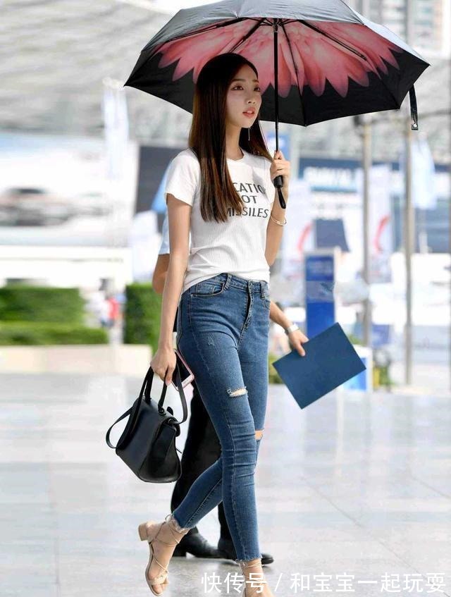 高腰 高腰牛仔裤,穿着美女的风格美,气质美!