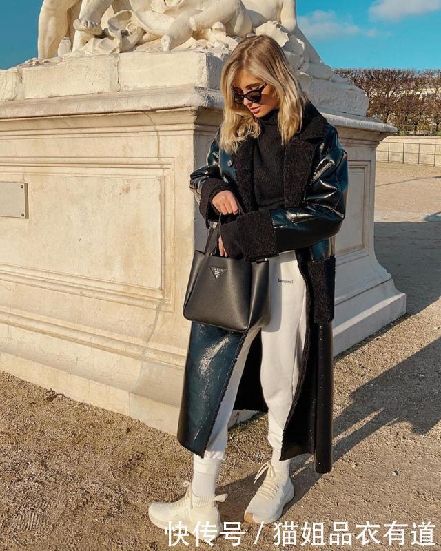 把阔腿裤丢一边吧,今冬穿上慵懒帅气的运动裤,显高显瘦超百搭