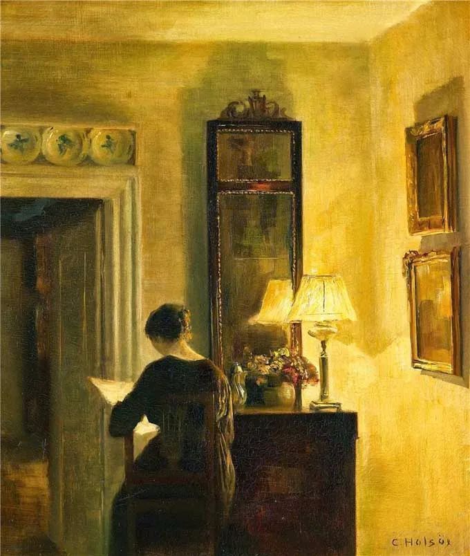 画家|读书的女人最美丽，那一刻全世界都安静了