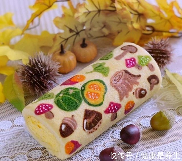 不忍下口的彩绘蛋糕卷,治愈你的小情绪!