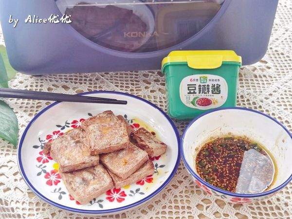 鲜贝汁|空气炸豆腐