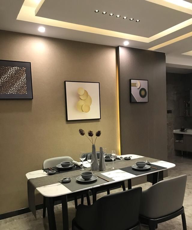 背景墙|新房装修完工,人造大理石的电视背景墙超奢华,朋友来了都被迷住