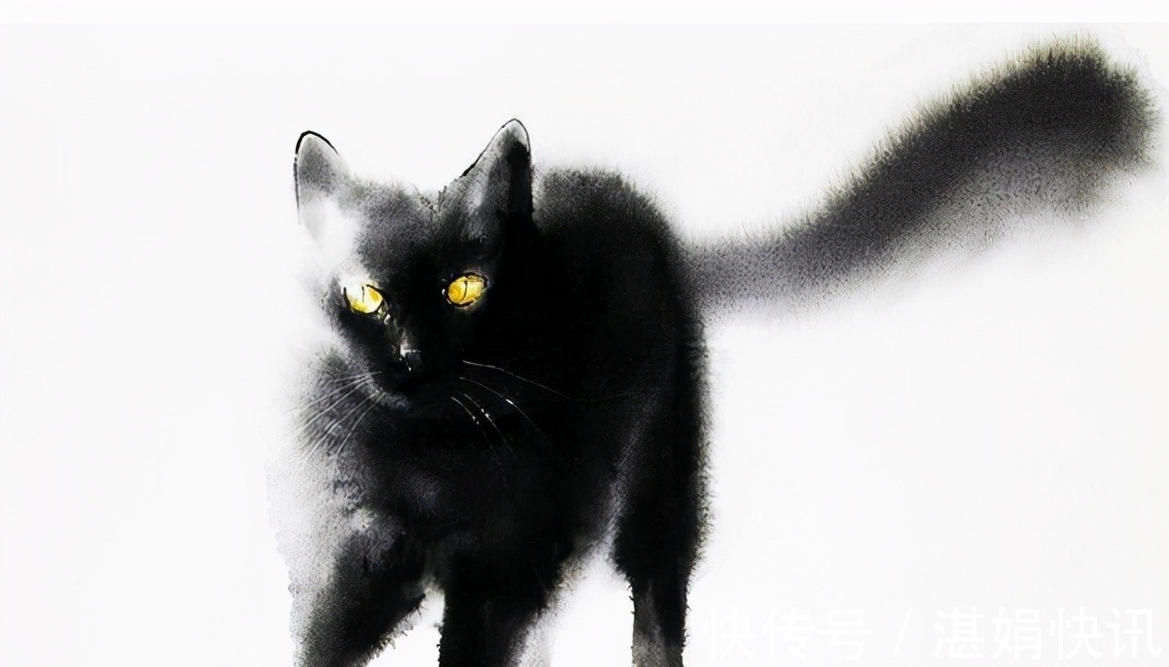 恩德雷!水墨是中国传统绘画,老外用它画动物——别说另有一番意境