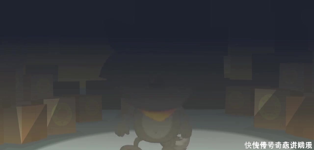 动漫壁纸懒羊羊激动地打开了门，没想到里面居然是灰太狼