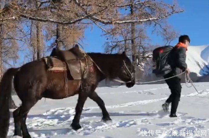 快递|新疆快递员雪地骑马送快递，策马奔腾像王子，网友直呼太帅了