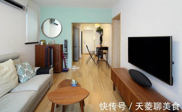 墙面|参观邻居家小一居,进门就被餐厅给迷住了,功能超全规划棒,羡慕