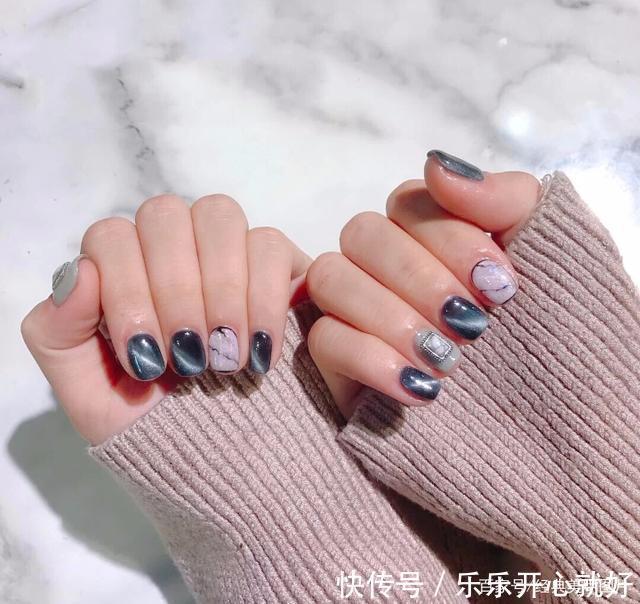 美酱|高级又干净的猫眼石美甲,在逃公主专属美甲,集美们快来选图啦!