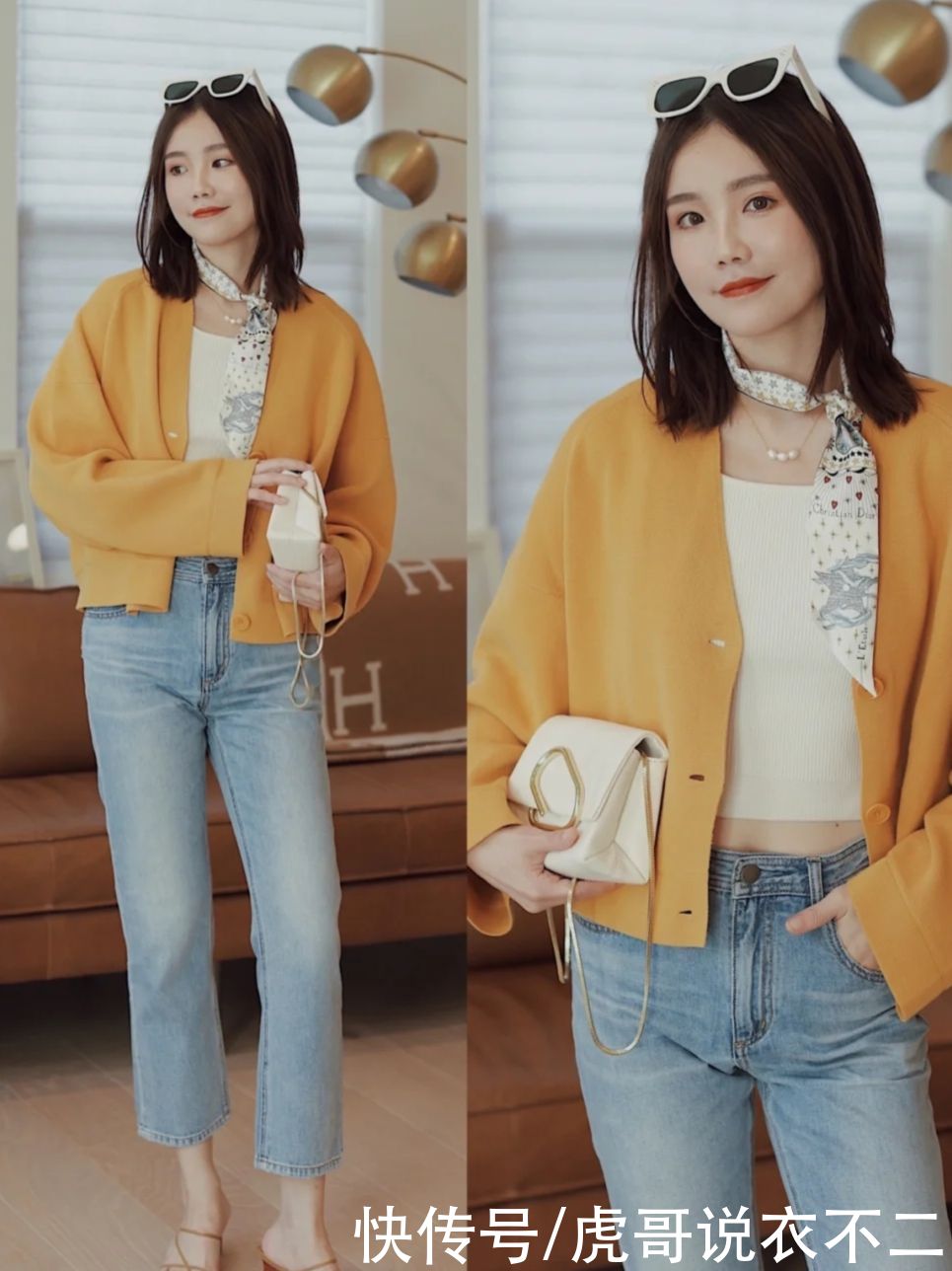 蓝色牛仔裤的N种搭配,每一种都优雅时尚又减龄,闭眼入手不出错