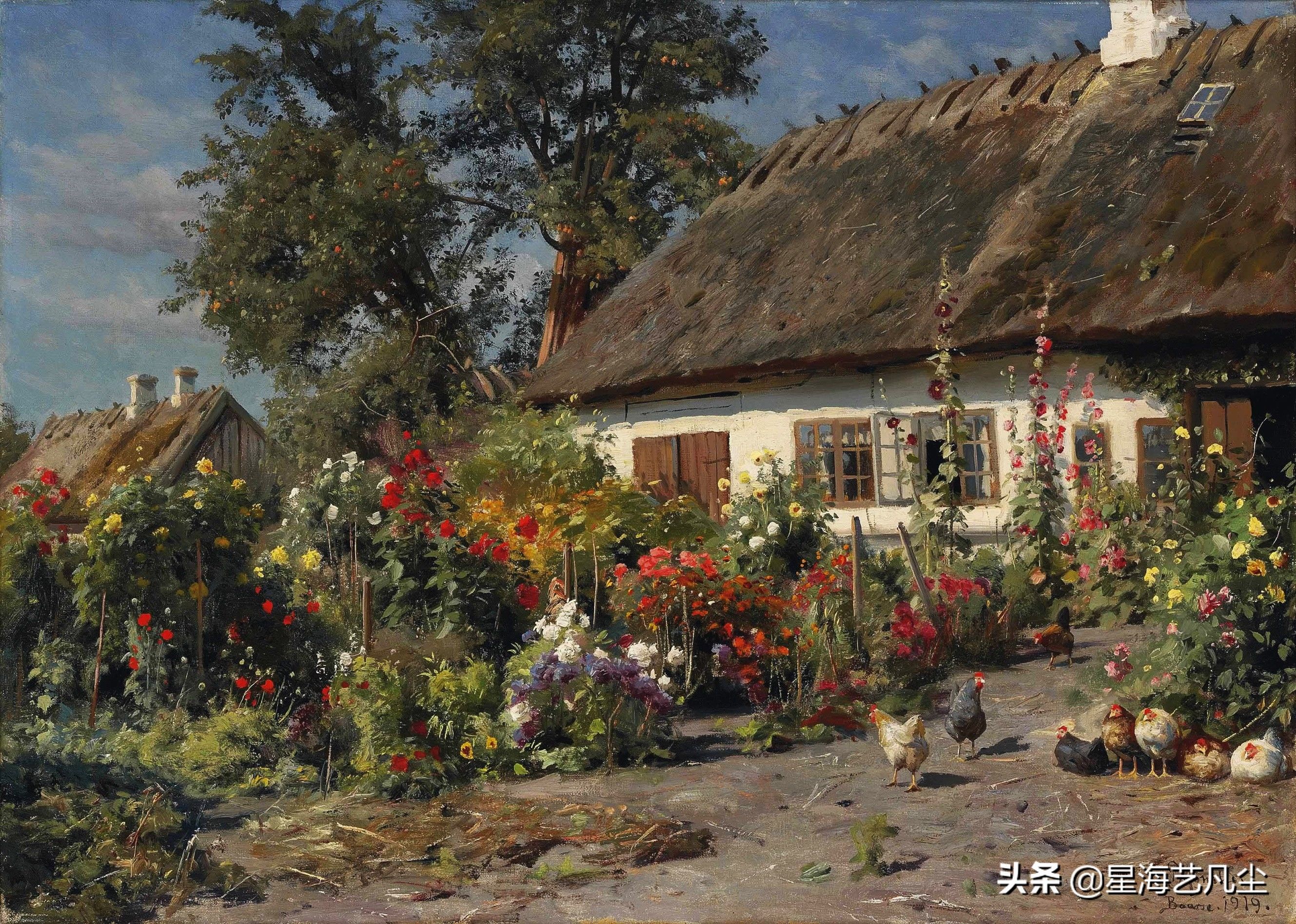 透视|丹麦油画大师，佩德·莫克·蒙森德乡村油画风景作品鉴赏