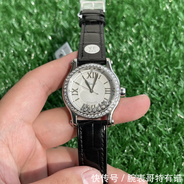 YF萧邦快乐钻七钻经典机械女表，既是腕表也是珠宝！