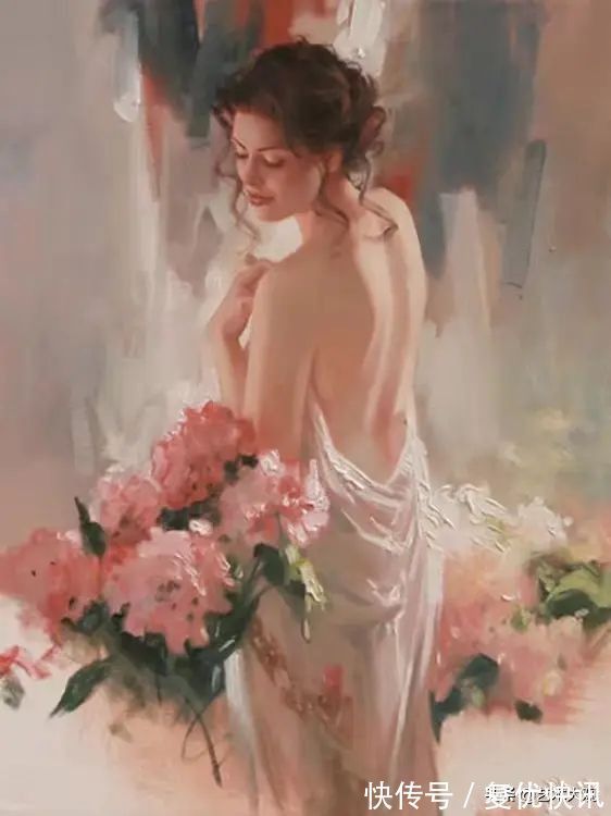 绘画@西式风格淑女绘画——当代画家Richard S. Johnson人物油画欣赏