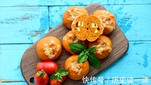 面包|天气热，孩子胃口差？用酸酸甜甜的番茄毛豆面包打开孩子的胃口吧