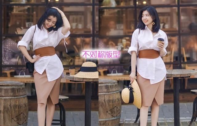 基础款衬衫怎么穿出优雅感学三木博主这样穿,不仅拉风还抢镜