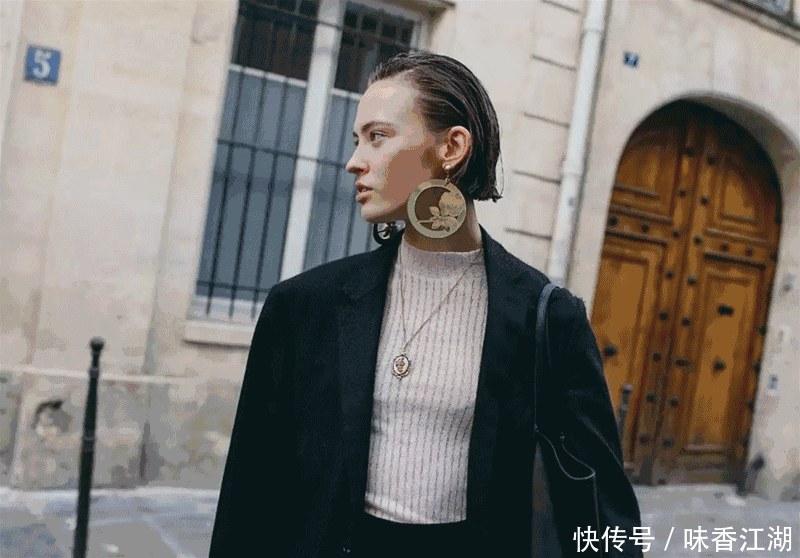 今年最火高领毛衣+大衣,才是秋冬绝配!