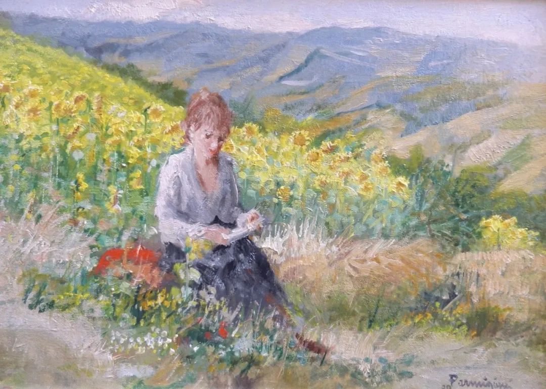 米兰|?意大利 阿尔多的油画,色彩很温暖,笔触很迷人!