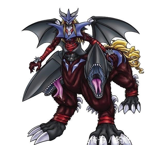 数码兽|黑暗区域中爱恶作剧的熊孩子,在四圣兽面上画画