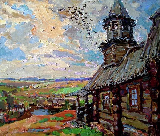 俄罗斯@浓郁的色彩,俄罗斯画家安德烈·米沙金的风景油画(一)
