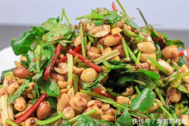 必备|下酒菜必备,这样做香菜花生,散发浓浓香味,好吃又入味