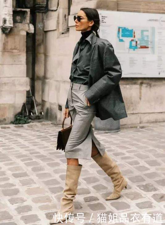 搭配|只穿长裤不闷么?令人心动的穿搭组合裙子+靴子,确实很有魅力