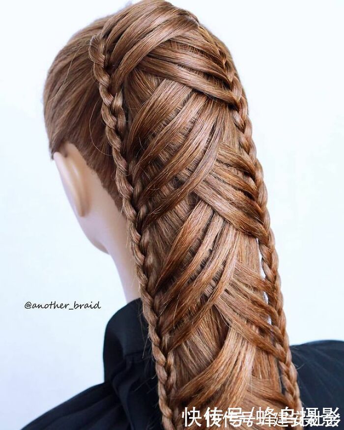 发型 65张编发照片,这哪是编头发分明是画画,图3这发型一次要半天