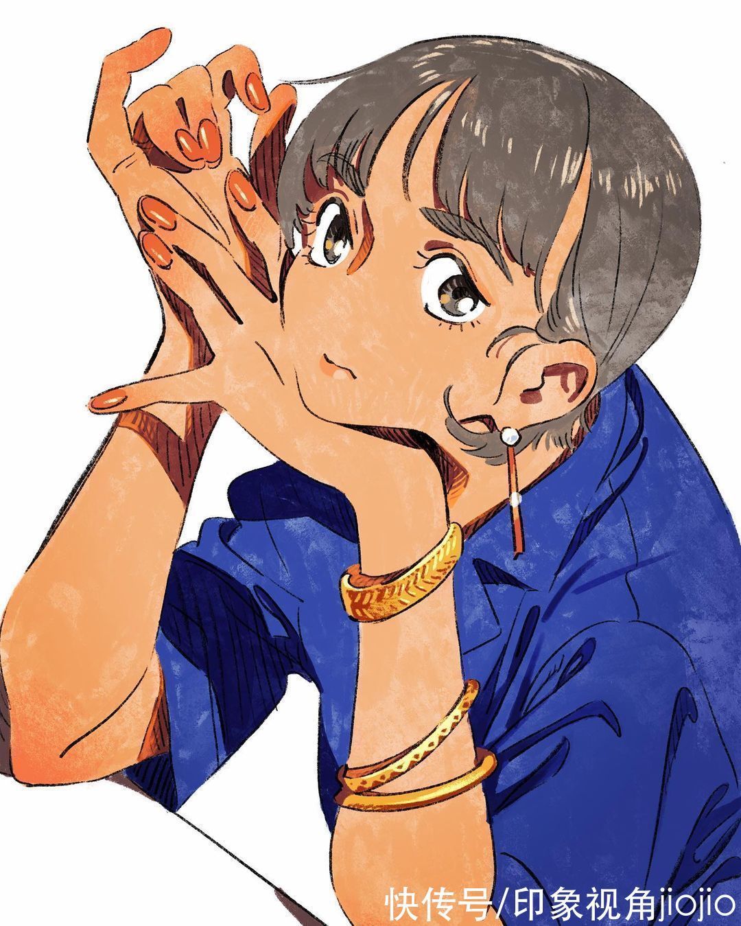 插画|复古感的动漫美少女插画,第一眼就被惊艳到了