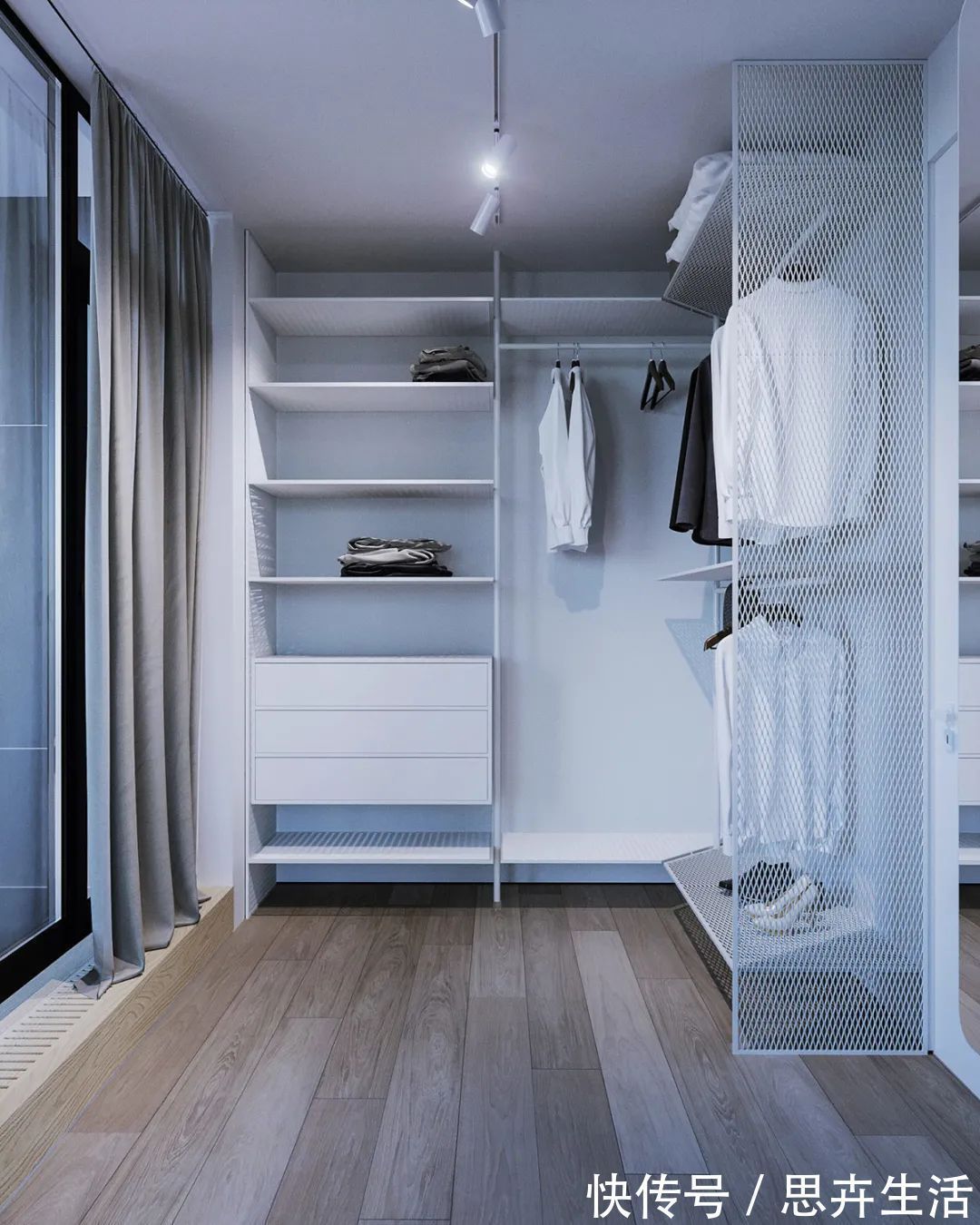 墙面|140㎡现代极简,大胆撞色设计,简约清新布置,年轻人的高级感