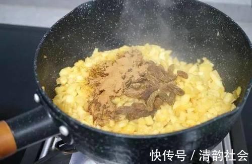 面包|用苹果当馅做的美食,我和孩子尝一口后抢着吃,天天吃也不够