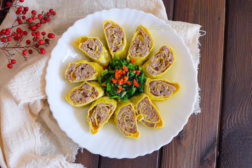 每到过年，这菜必吃，猪肉和鸡蛋的最美搭配，太鲜了