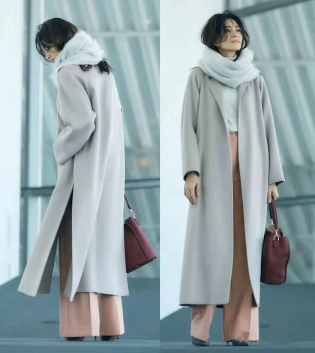 气质女神穿灰色，满屏高级轻熟风，会是你喜欢的style吗？