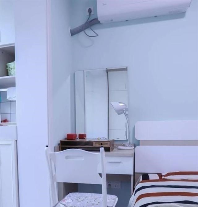 电视背景墙|33㎡小户型，住出了两室一厅的感觉，2㎡卫生间还有干湿分离！